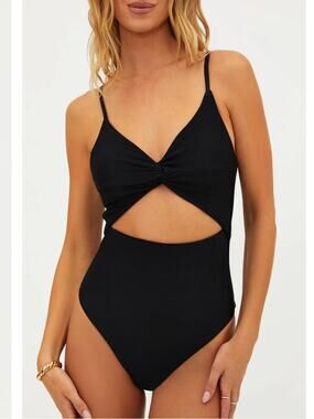 Beach Riot Annalisa One Piece Black